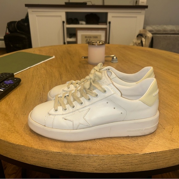 Yellow / white golden goose women sneakers size 8 - Picture 1 of 11